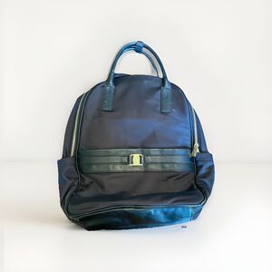 Walmart Spark Employee Uniform Black Backpack Blue Interior Fabric Rare
